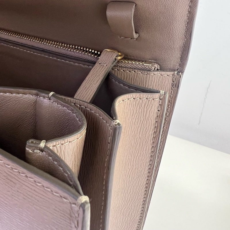 99新 Celine/賽琳 牙簽紋Box單肩包 無配件-7
