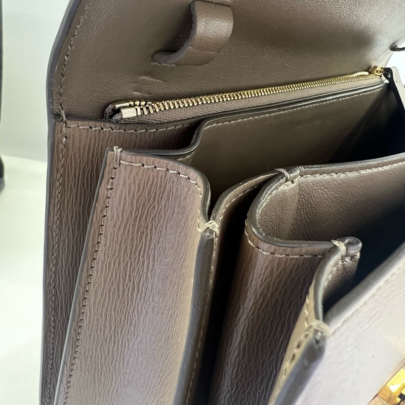 99新 Celine/賽琳 牙簽紋Box單肩包 無配件-8