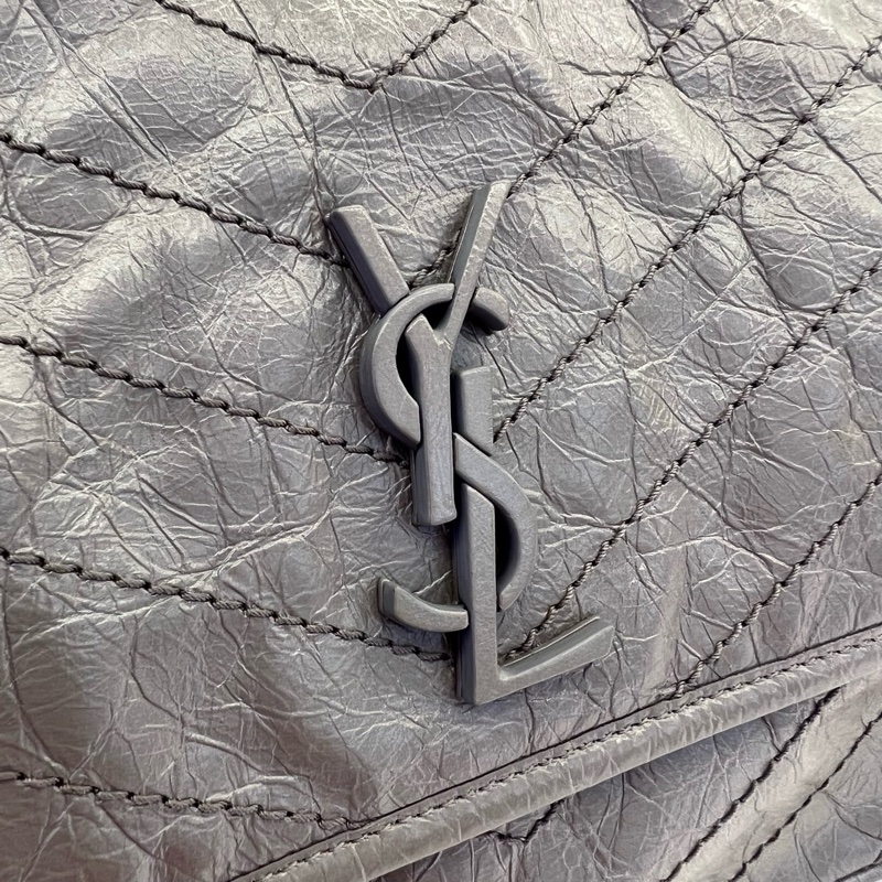 聖羅蘭/YSL Niki中號，灰色，無配件 單品-4