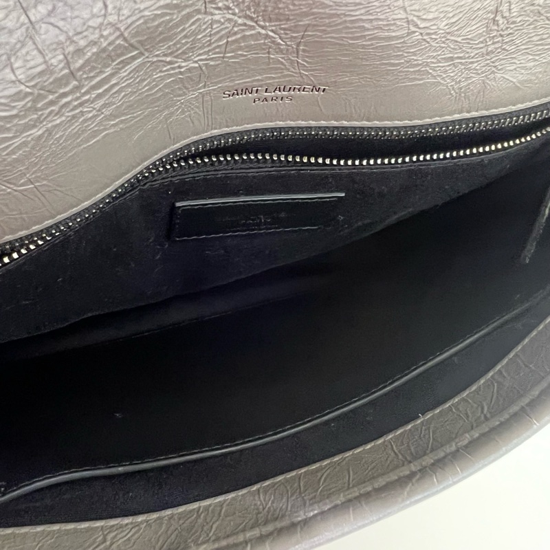 聖羅蘭/YSL Niki中號，灰色，無配件 單品-6