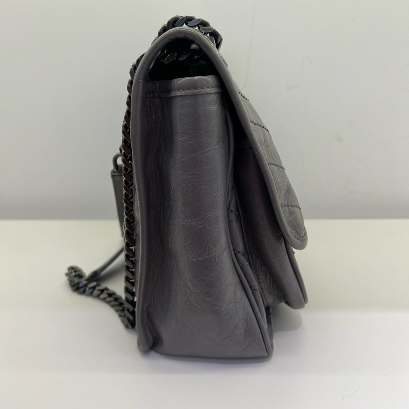 聖羅蘭/YSL Niki中號，灰色，無配件 單品-10