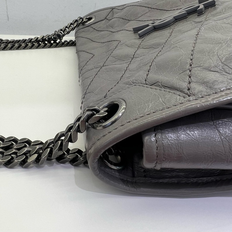 聖羅蘭/YSL Niki中號，灰色，無配件 單品-14