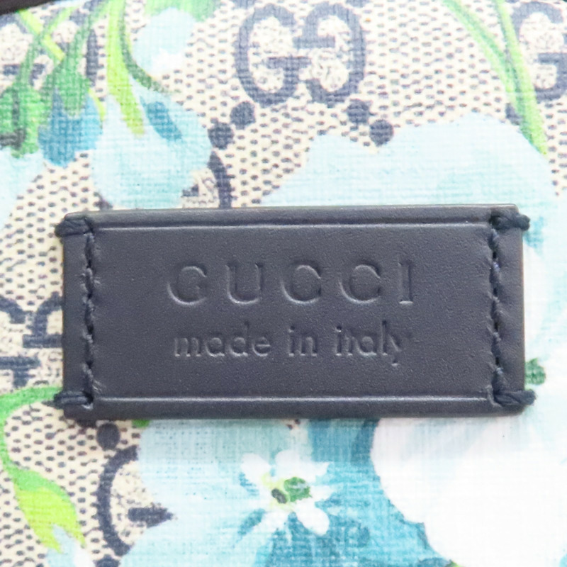藍色 GG Supreme Blooms帆布 Day 後背包【GUCCI 古馳】 546327-4