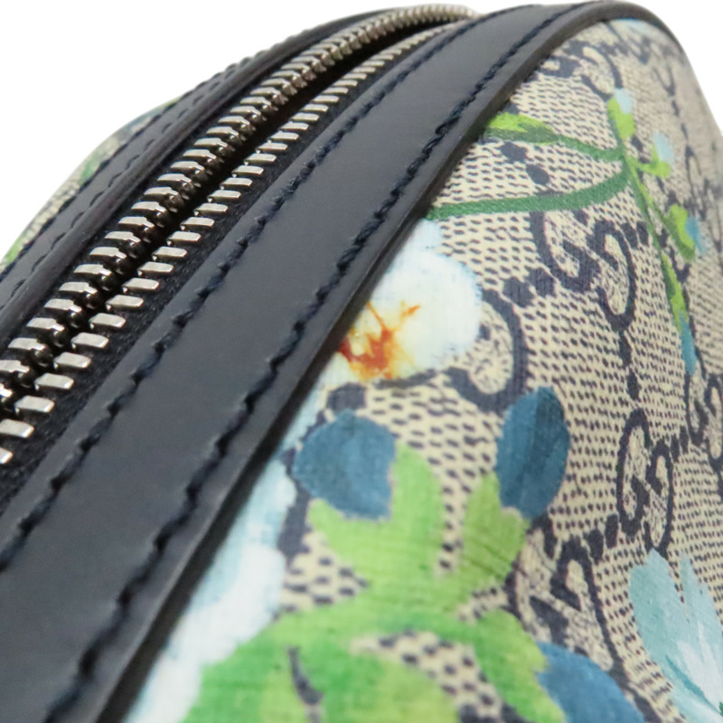 藍色 GG Supreme Blooms帆布 Day 後背包【GUCCI 古馳】 546327-10