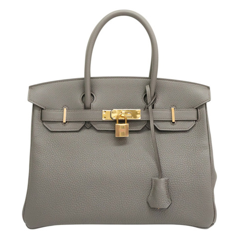 錫器灰 Togo牛皮 Birkin 30 柏金包 手提包 Z刻 金釦【HERMES 愛馬仕】