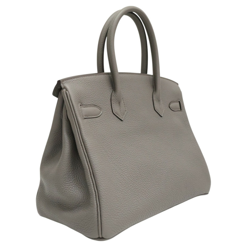錫器灰 Togo牛皮 Birkin 30 柏金包 手提包 Z刻 金釦【HERMES 愛馬仕】-1