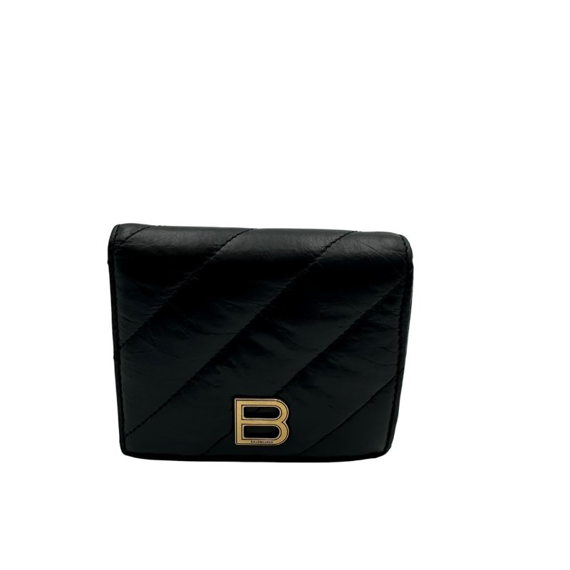 【美收精品】Balenciaga 黑短夾C-483【隔月月中將轉賣至日本 上架期限30天】-0