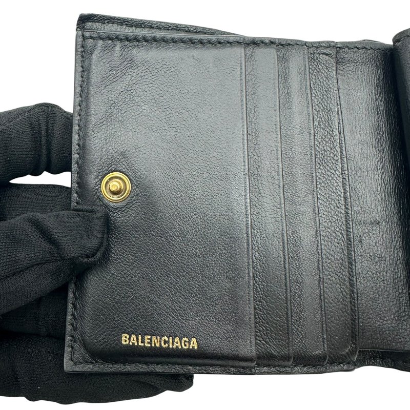 【美收精品】Balenciaga 黑短夾C-483【隔月月中將轉賣至日本 上架期限30天】-7