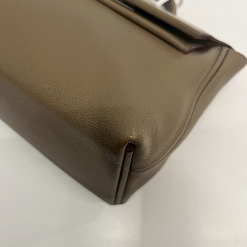 Hermes 2424 mini 大象灰 銀釦 B刻 Evercolor皮 全配有購證+鑑定書-9