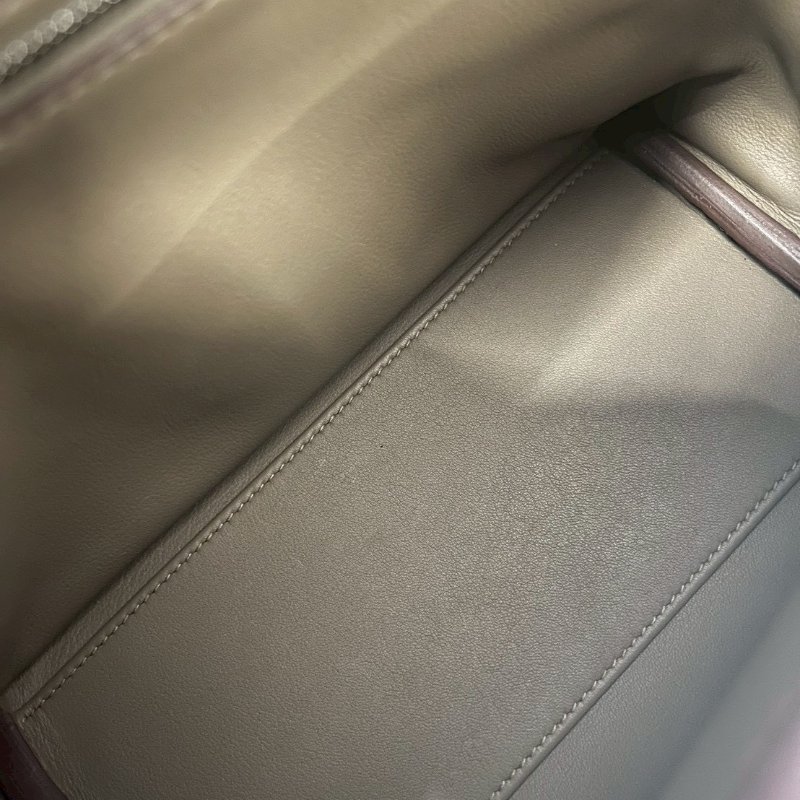 Hermes 2424 mini 大象灰 銀釦 B刻 Evercolor皮 全配有購證+鑑定書-13