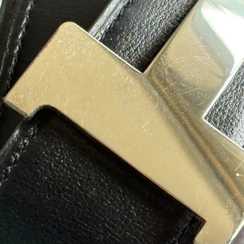 ::HERMES:: Constance皮帶釦 & 黑x咖雙面皮腰帶90公分 寬度3.8-3