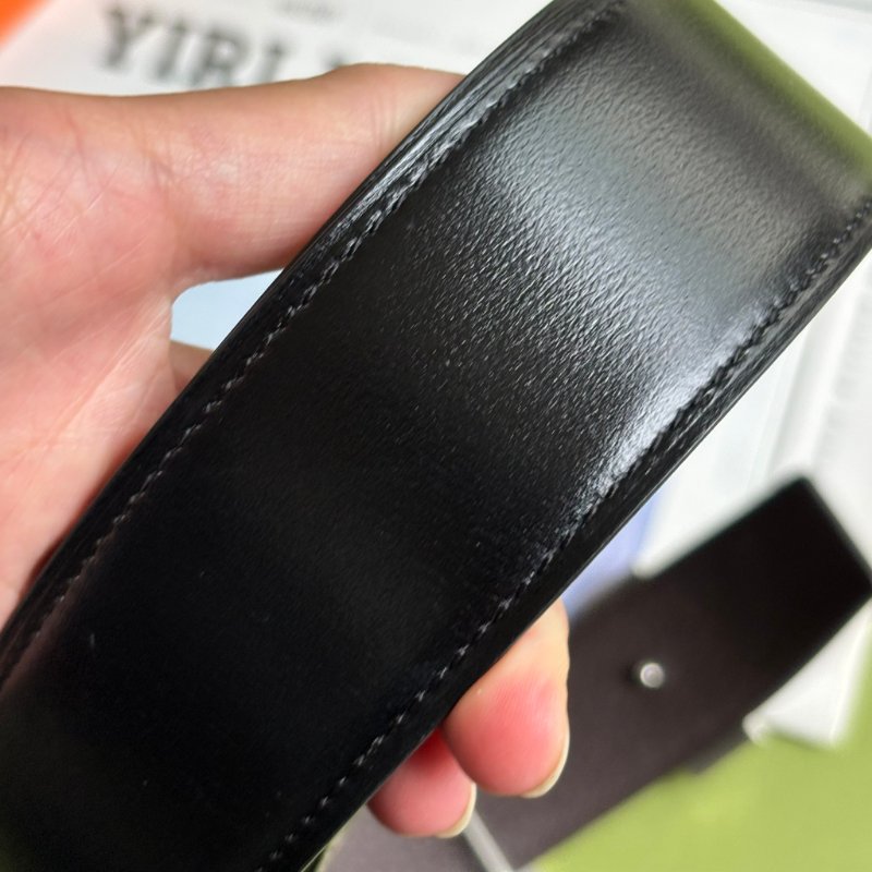 ::HERMES:: Constance皮帶釦 & 黑x咖雙面皮腰帶90公分 寬度3.8-11