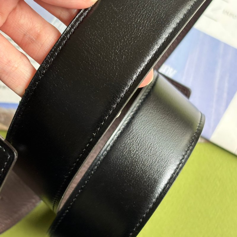 ::HERMES:: Constance皮帶釦 & 黑x咖雙面皮腰帶90公分 寬度3.8-16