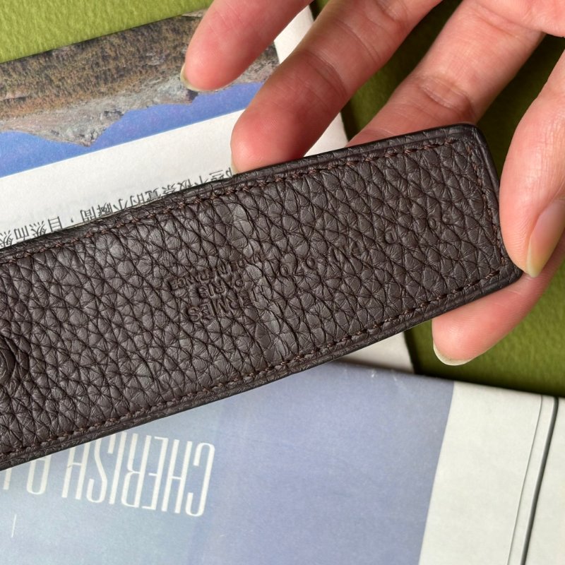::HERMES:: Constance皮帶釦 & 黑x咖雙面皮腰帶90公分 寬度3.8-22