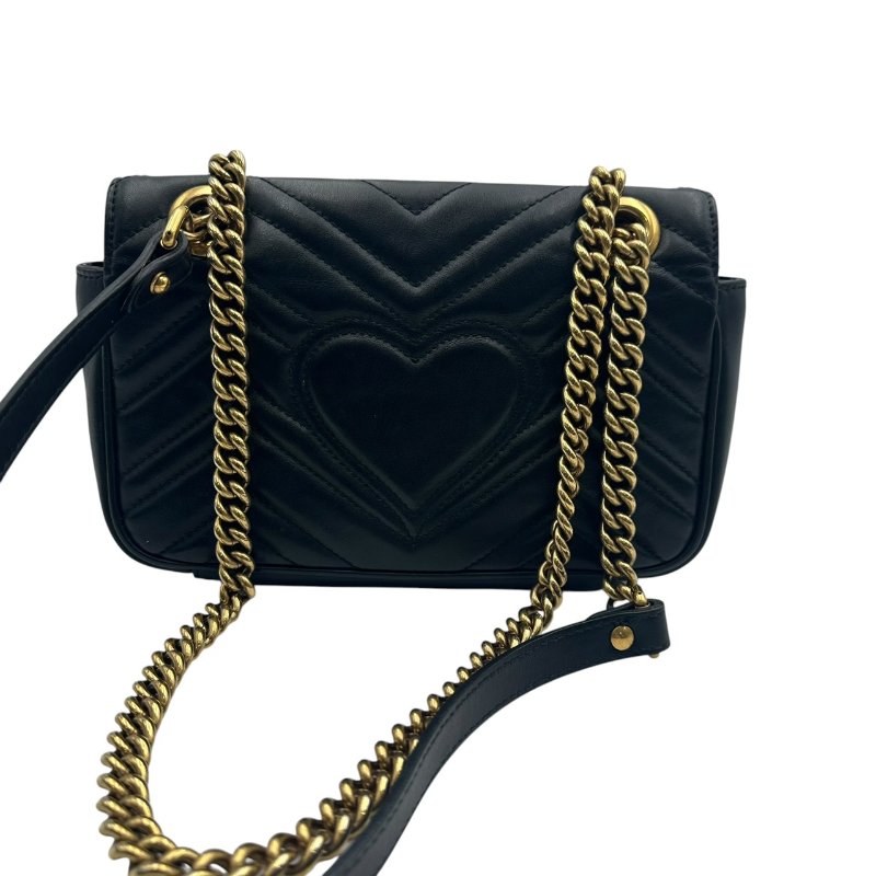 【美收精品】Gucci 黑色肩背包 C-485【隔月月中將轉賣至日本 上架期限30天】-2