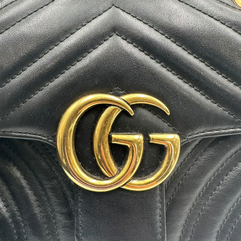 【美收精品】Gucci 黑色肩背包 C-485【隔月月中將轉賣至日本 上架期限30天】-4