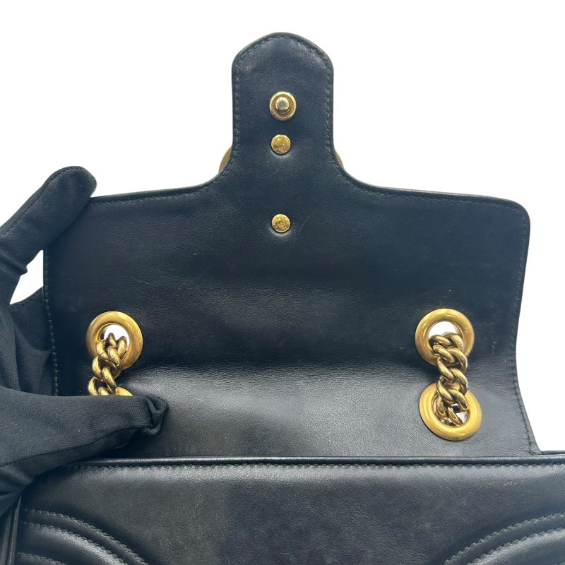 【美收精品】Gucci 黑色肩背包 C-485【隔月月中將轉賣至日本 上架期限30天】-5