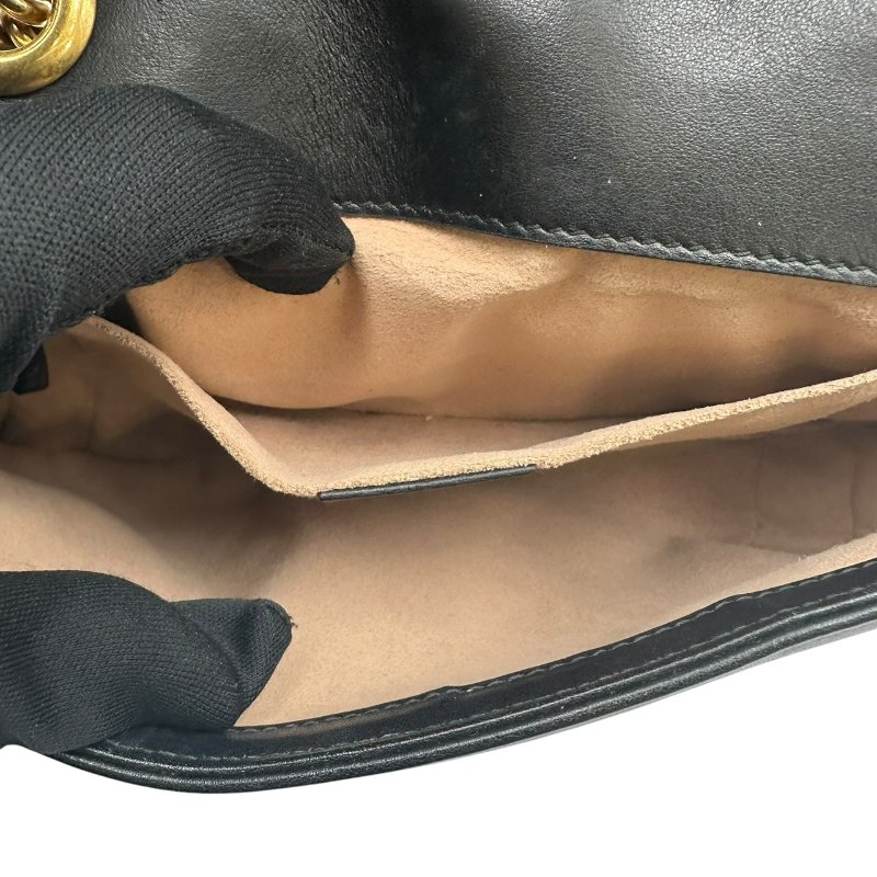 【美收精品】Gucci 黑色肩背包 C-485【隔月月中將轉賣至日本 上架期限30天】-7