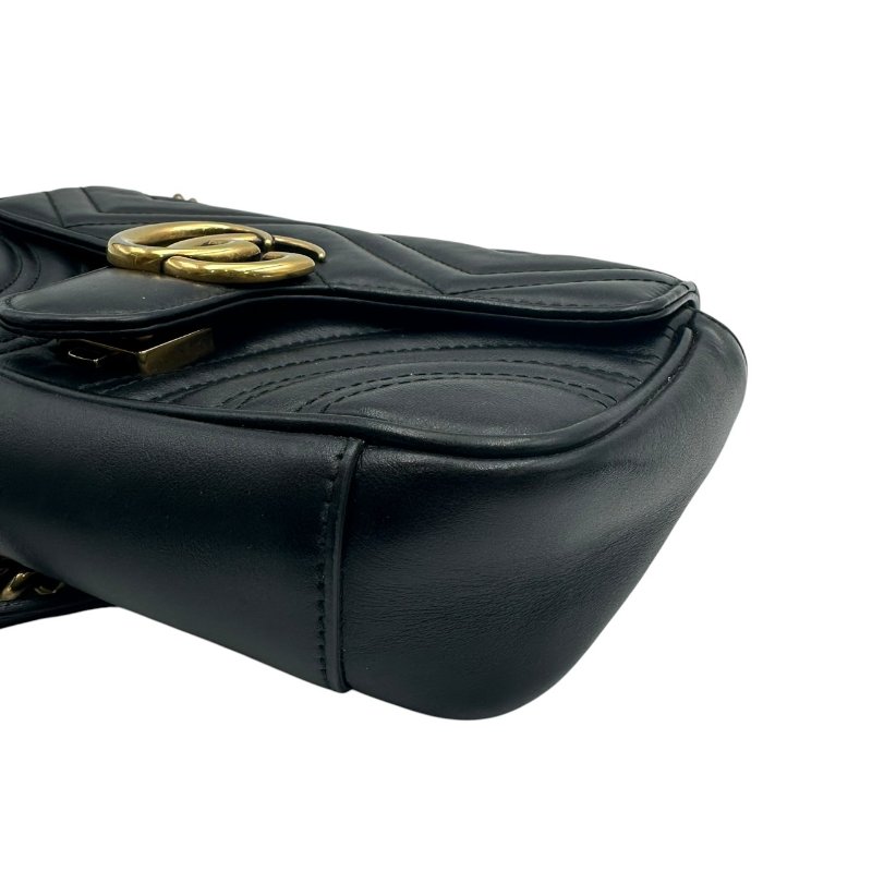 【美收精品】Gucci 黑色肩背包 C-485【隔月月中將轉賣至日本 上架期限30天】-11