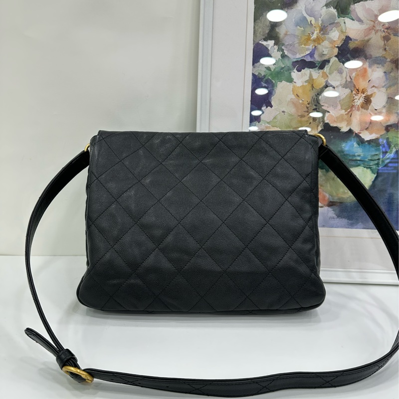 Chanel 香奈兒 24p嬉皮hobo 牛皮 黑金 晶片款 有購證-2