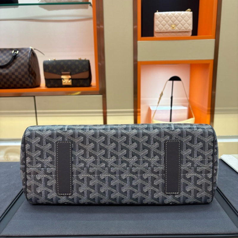 99新Goyard/戈雅 tote托特包老花滿印翻蓋開合單肩 帆布拼皮 手提包 小號 女款 尺寸約 31*13*22-3