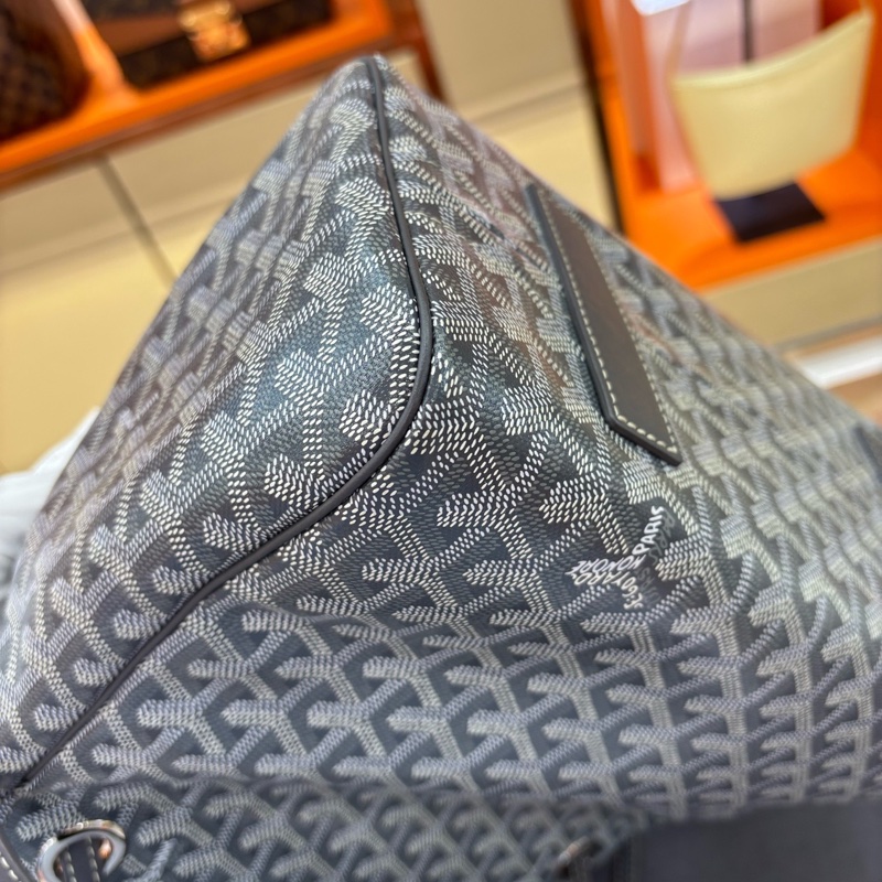 99新Goyard/戈雅 tote托特包老花滿印翻蓋開合單肩 帆布拼皮 手提包 小號 女款 尺寸約 31*13*22-4