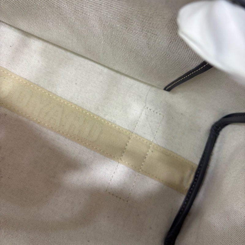 99新Goyard/戈雅 tote托特包老花滿印翻蓋開合單肩 帆布拼皮 手提包 小號 女款 尺寸約 31*13*22-12