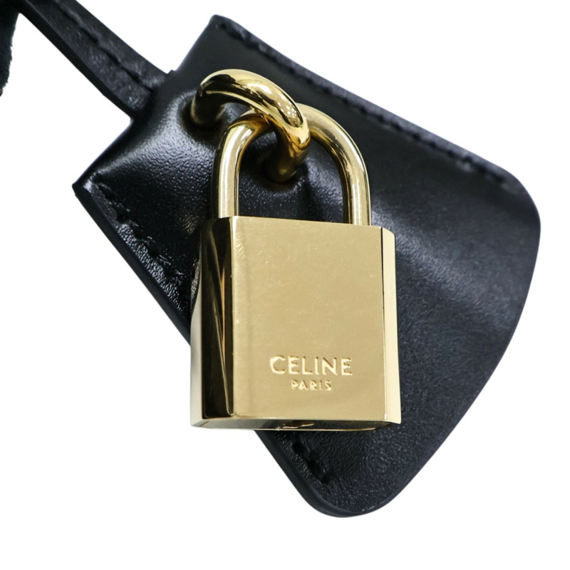 黑色皮革 Mini 16 兩用包【CELINE 賽琳】-10