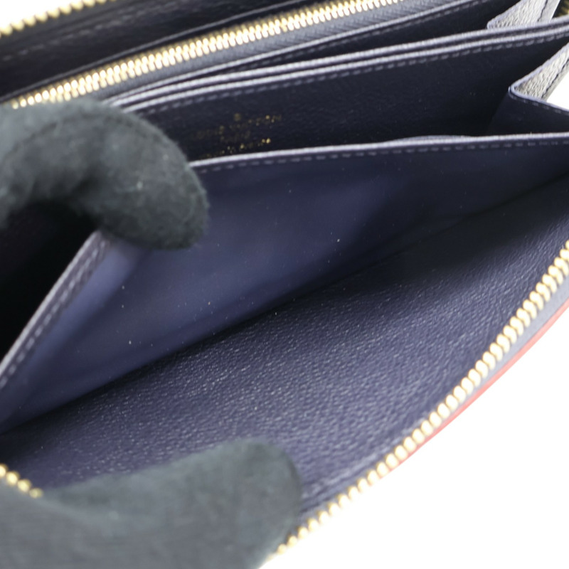 藍色 原花 牛皮 壓紋 Zippy Wallet 拉鍊 長夾【LOUIS VUITTON LV 路易威登】 M62121-6
