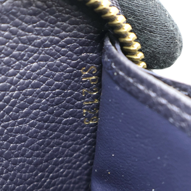 藍色 原花 牛皮 壓紋 Zippy Wallet 拉鍊 長夾【LOUIS VUITTON LV 路易威登】 M62121-8