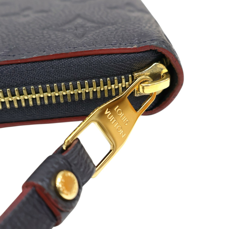 藍色 原花 牛皮 壓紋 Zippy Wallet 拉鍊 長夾【LOUIS VUITTON LV 路易威登】 M62121-9
