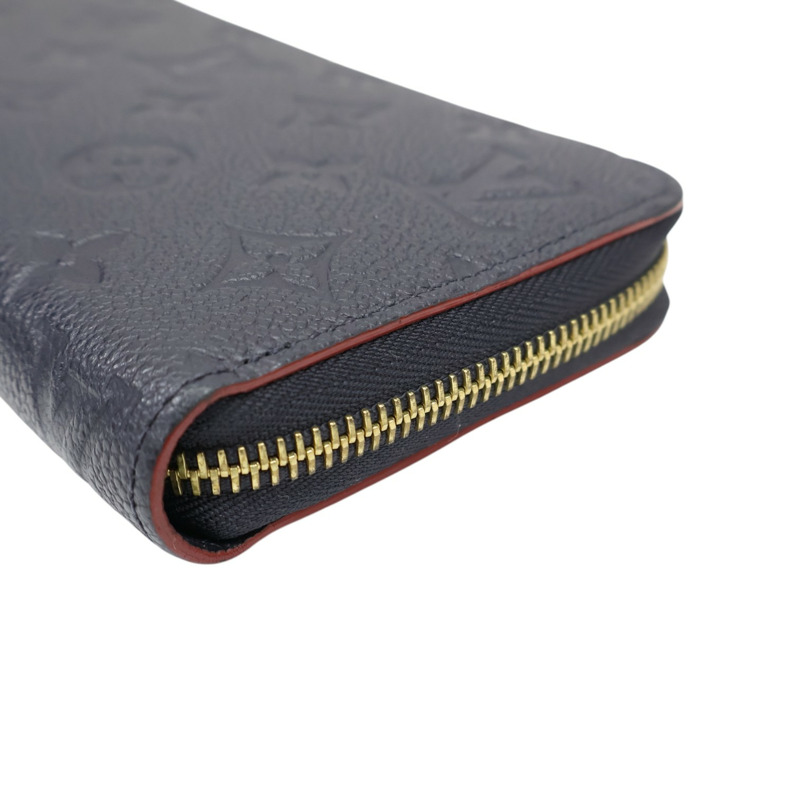 藍色 原花 牛皮 壓紋 Zippy Wallet 拉鍊 長夾【LOUIS VUITTON LV 路易威登】 M62121-10