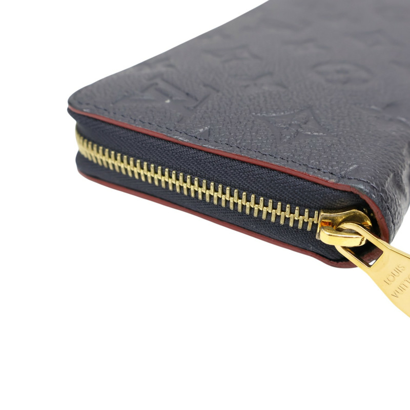 藍色 原花 牛皮 壓紋 Zippy Wallet 拉鍊 長夾【LOUIS VUITTON LV 路易威登】 M62121-11