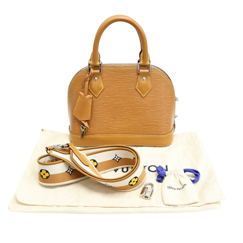 焦糖色 Epi水波紋牛皮 Alma BB 两用包【LOUIS VUITTON LV 路易威登】 M57540-5