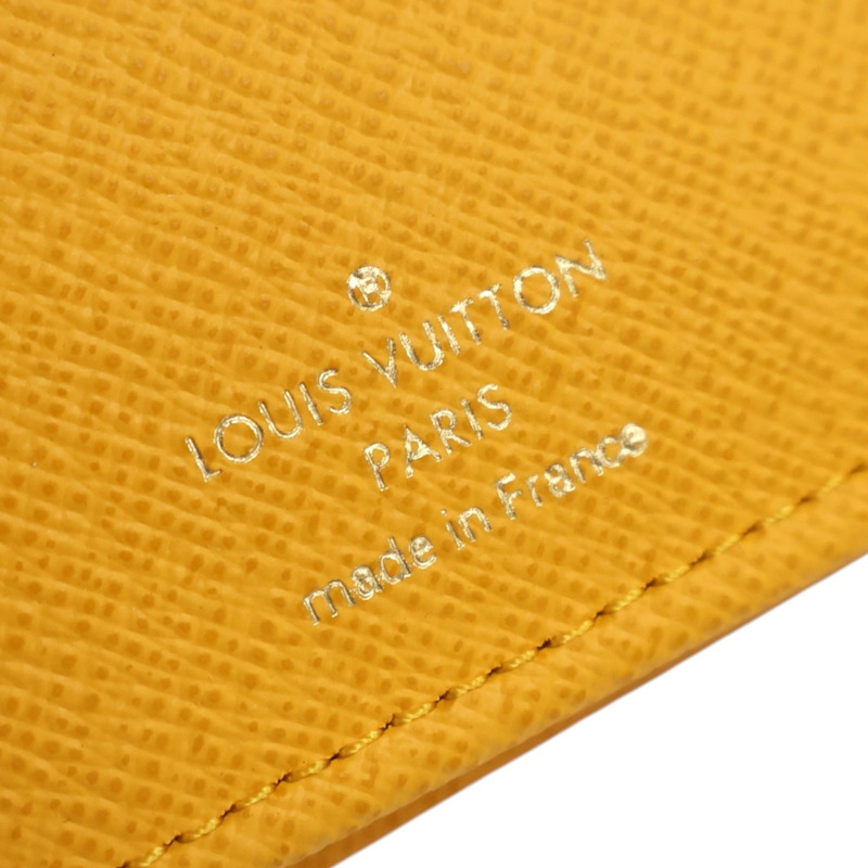 黃色 原花 Heritage 帆布 Carteira Brazza 兩折 長夾【LOUIS VUITTON LV 路易威登】 M12656-7
