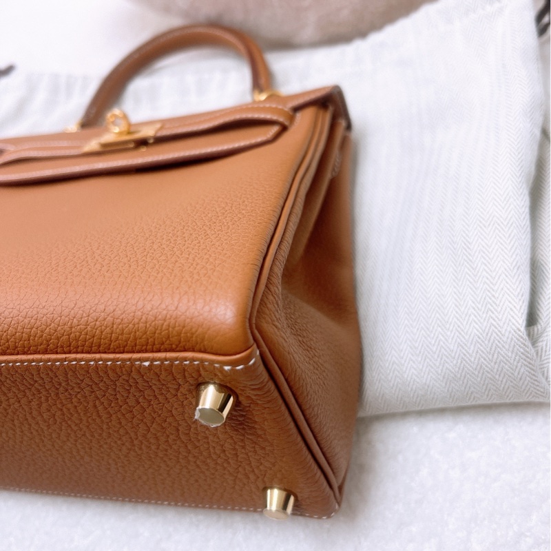 閒置 Hermes kelly 25 金棕金釦 U-3