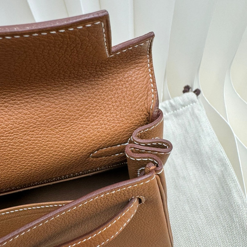 閒置 Hermes kelly 25 金棕金釦 U-10
