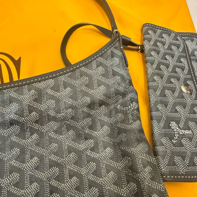 Goyard 經典hobo 灰色(代購90000購入）-8