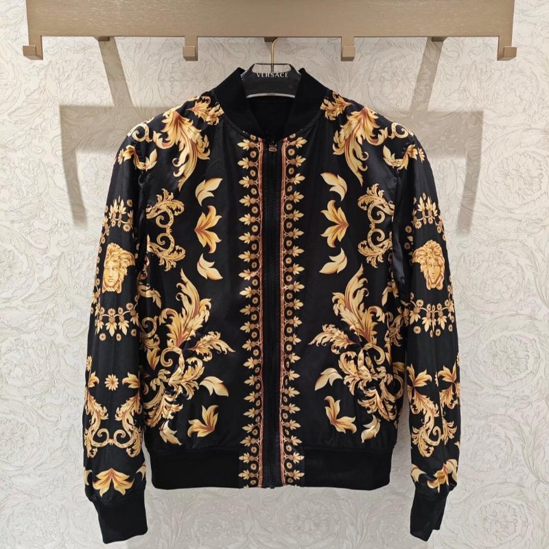 💎Han's house精品服飾💎VERSACE 凡賽斯 頂級黑牌 雙面 外套-0