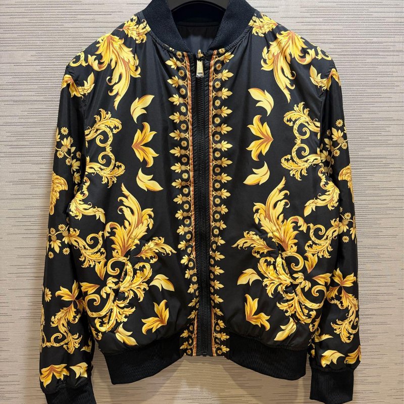 💎Han's house精品服飾💎VERSACE 凡賽斯 頂級黑牌 雙面 外套-5