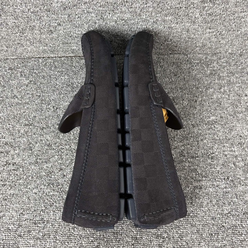 Louis. Vuitton路易威登黑色帆布棋盤格駕車鞋42碼 🧡-3