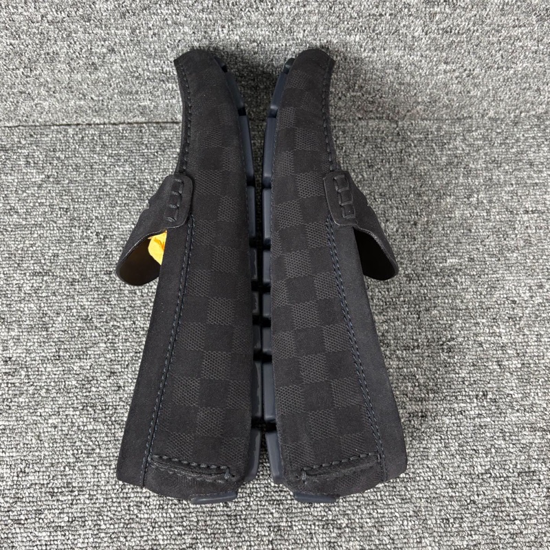 Louis. Vuitton路易威登黑色帆布棋盤格駕車鞋42碼 🧡-4