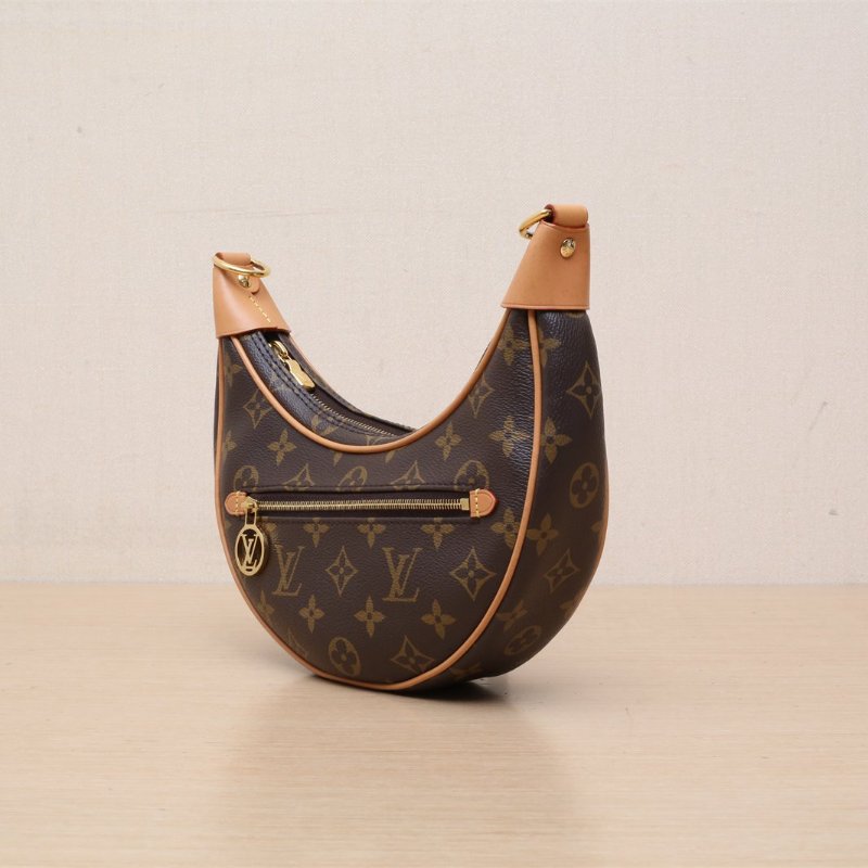 LOUIS VUITTON Loop豌豆包老花PVC金扣晶片肩背包-4