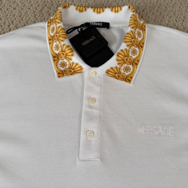 💎Han's house精品服飾💎VERSACE 凡賽斯 頂級黑牌 刺繡 巴洛克 POLO衫-1