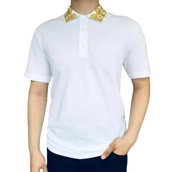 💎Han's house精品服飾💎VERSACE 凡賽斯 頂級黑牌 刺繡 巴洛克 POLO衫-4