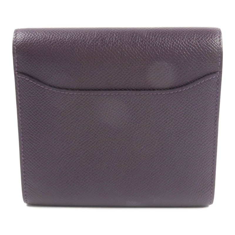 HERMES Epsom皮革Constance Wallet錢包Raisin-2