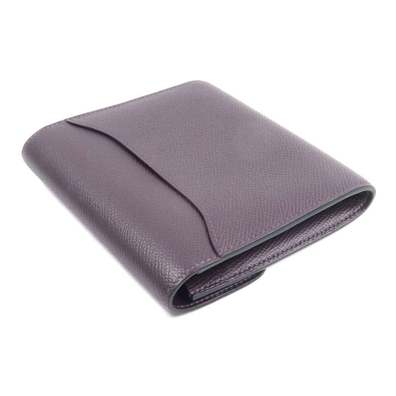 HERMES Epsom皮革Constance Wallet錢包Raisin-4