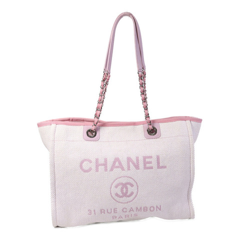 CHANEL 帆布Deaville Medium Tote手挽袋