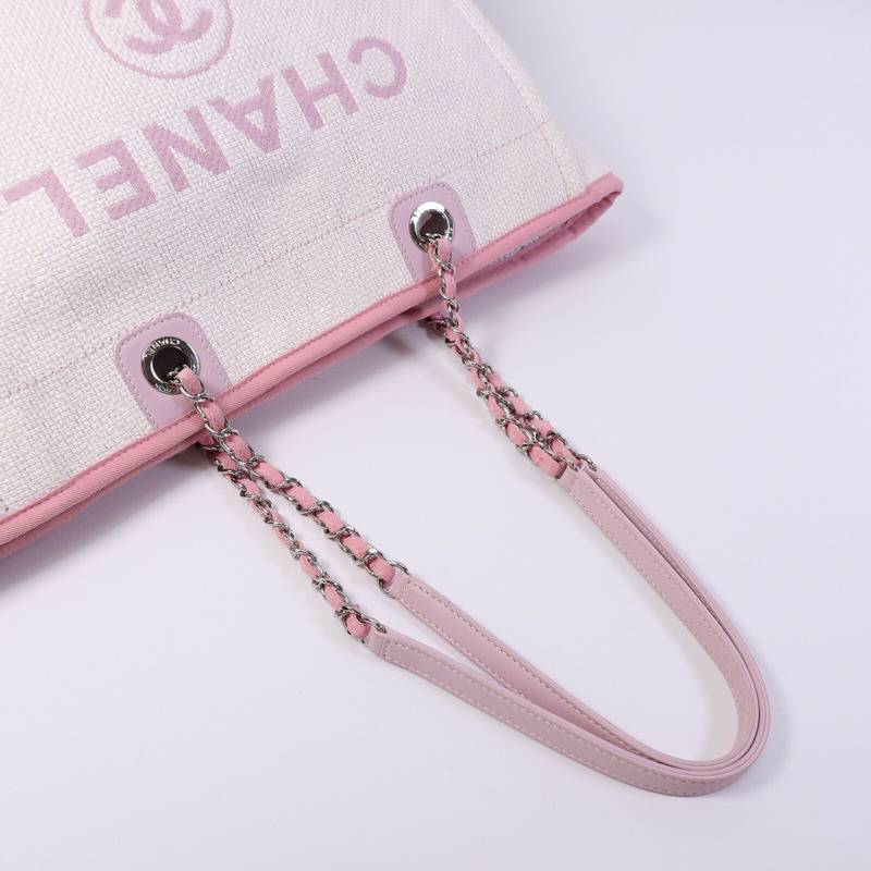 CHANEL 帆布Deaville Medium Tote手挽袋-9