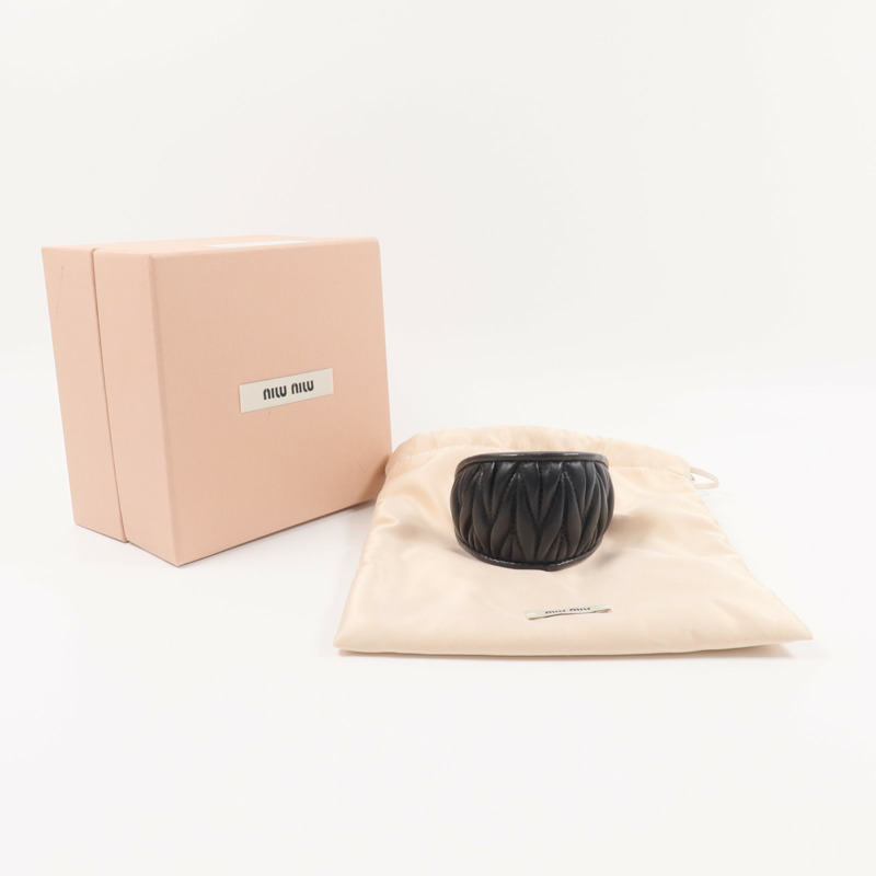 Miu Miu 羊皮皮革Hair Clip髮夾-5